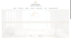 Desktop Screenshot of heritageschoolofinteriordesign.com